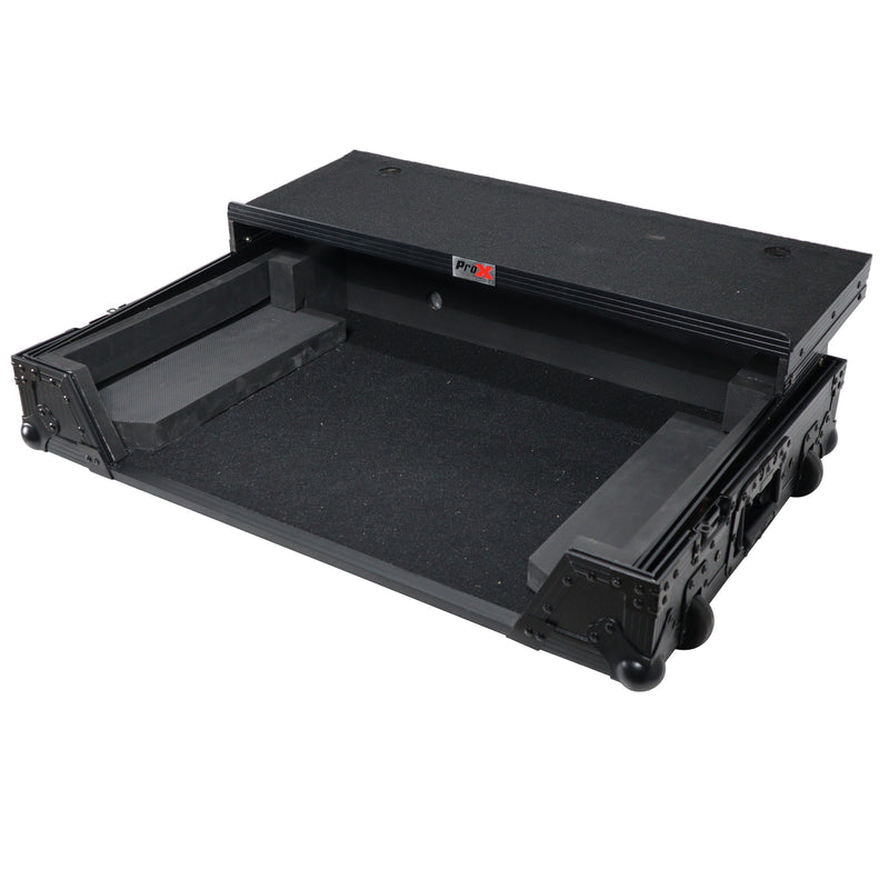 ProX XS-DDJREV7WLTBL ATA Style Flight Case for Pioneer DDJ-REV7 DJ Controller w/Laptop Shelf (Black)