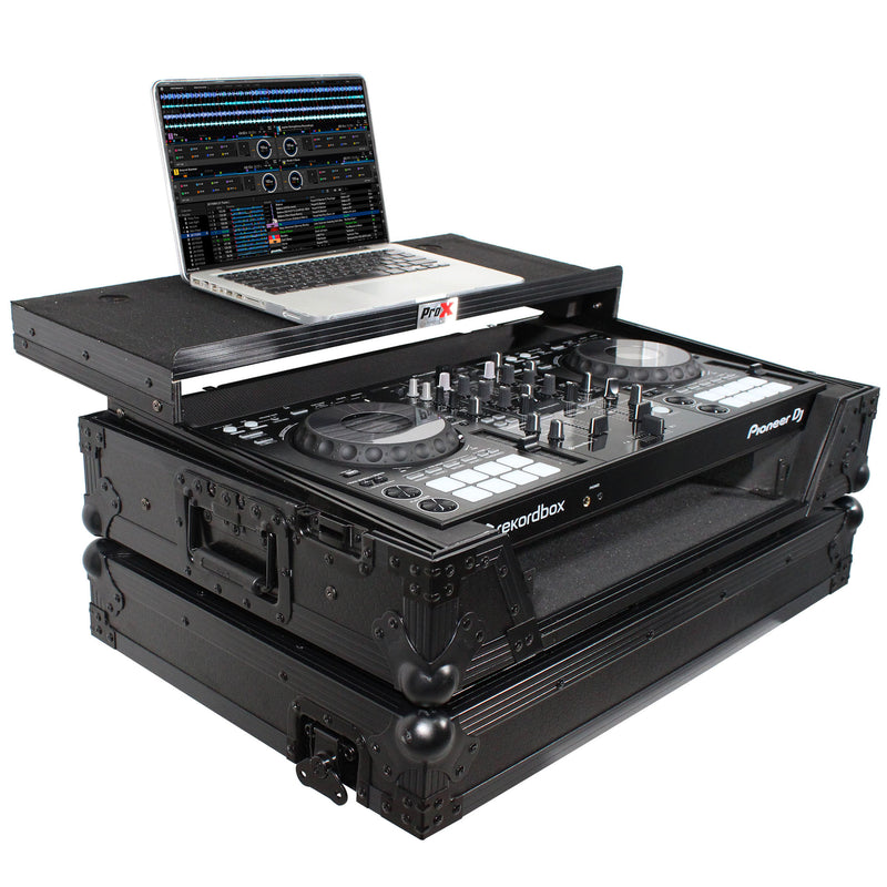 ProX XS-DDJ800WLTBL Flight Case For Pioneer DDJ-800 Digital Controller (Black on Black)