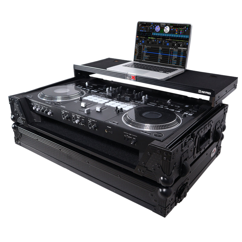 ProX XS-DDJREV7WLTBL ATA Style Flight Case for Pioneer DDJ-REV7 DJ Controller w/Laptop Shelf (Black)