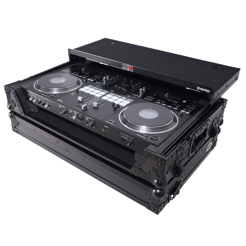 ProX XS-DDJREV7WLTBL ATA Style Flight Case for Pioneer DDJ-REV7 DJ Controller w/Laptop Shelf (Black)