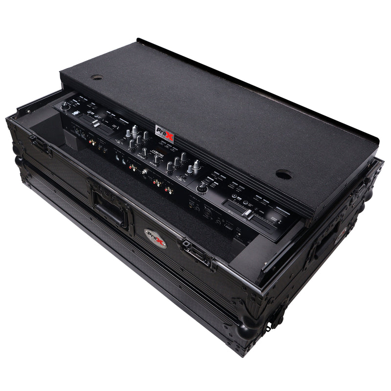 ProX XS-DDJREV7WLTBL ATA Style Flight Case for Pioneer DDJ-REV7 DJ Controller w/Laptop Shelf (Black)