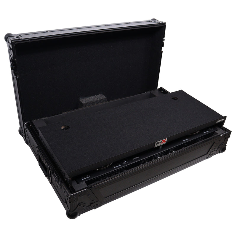 ProX XS-DDJREV7WLTBL ATA Style Flight Case for Pioneer DDJ-REV7 DJ Controller w/Laptop Shelf (Black)
