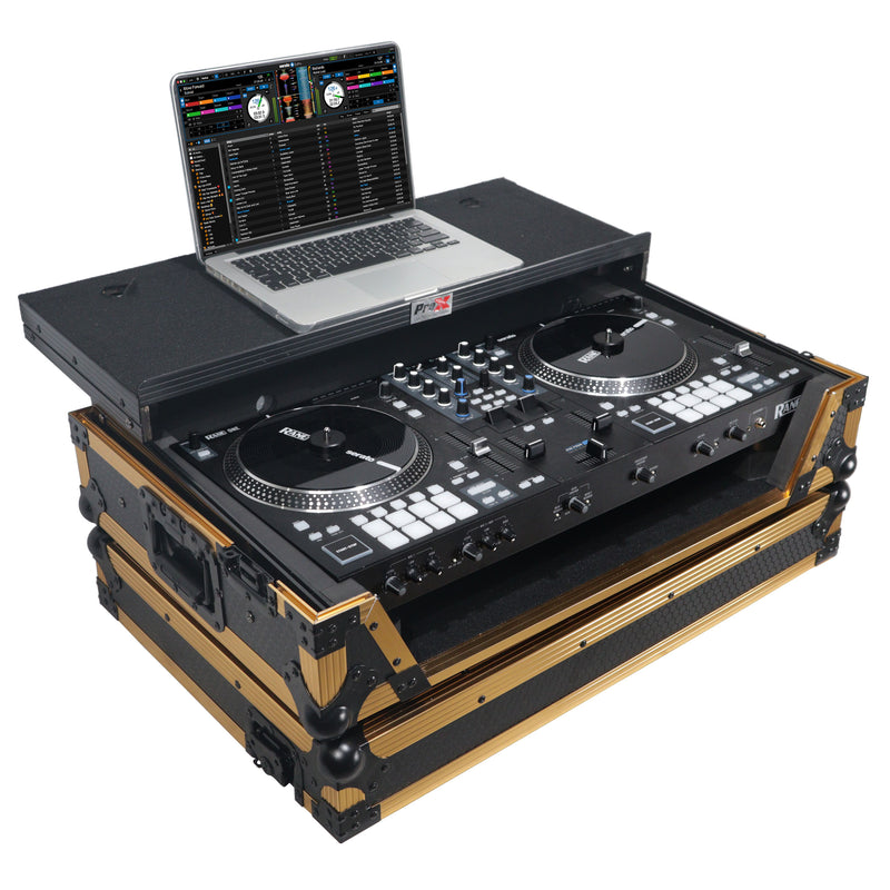 ProX XS-RANEONE WLT FGLD ATA Flight Style Road Case pour contrôleur DJ RANE ONE (édition limitée or)