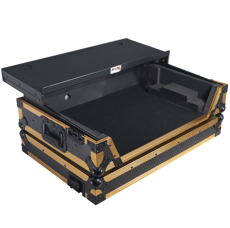 ProX XS-RANEONE WLT FGLD ATA Flight Style Road Case pour contrôleur DJ RANE ONE (édition limitée or)