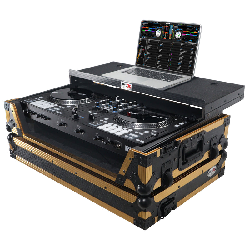 ProX XS-RANEONE WLT FGLD ATA Flight Style Road Case pour contrôleur DJ RANE ONE (édition limitée or)
