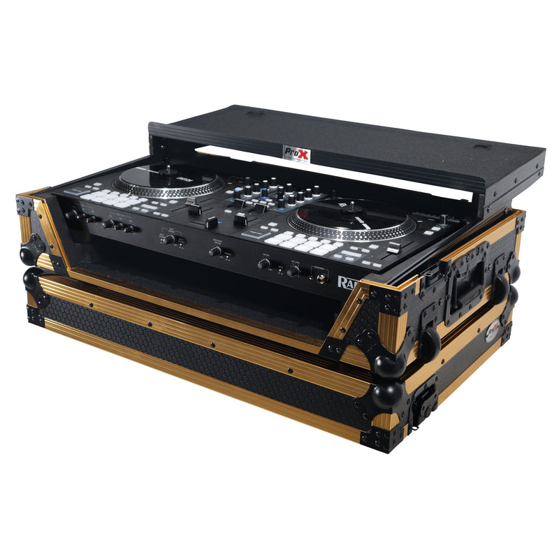 ProX XS-RANEONE WLT FGLD ATA Flight Style Road Case pour contrôleur DJ RANE ONE (édition limitée or)