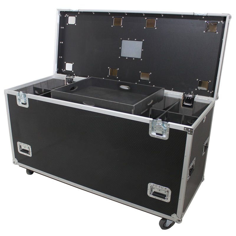 ProX XS-UTL246036W TruckPaX™ Heavy-Duty Truck Pack Utility Flight Case avec séparateur en W et kit de plateau