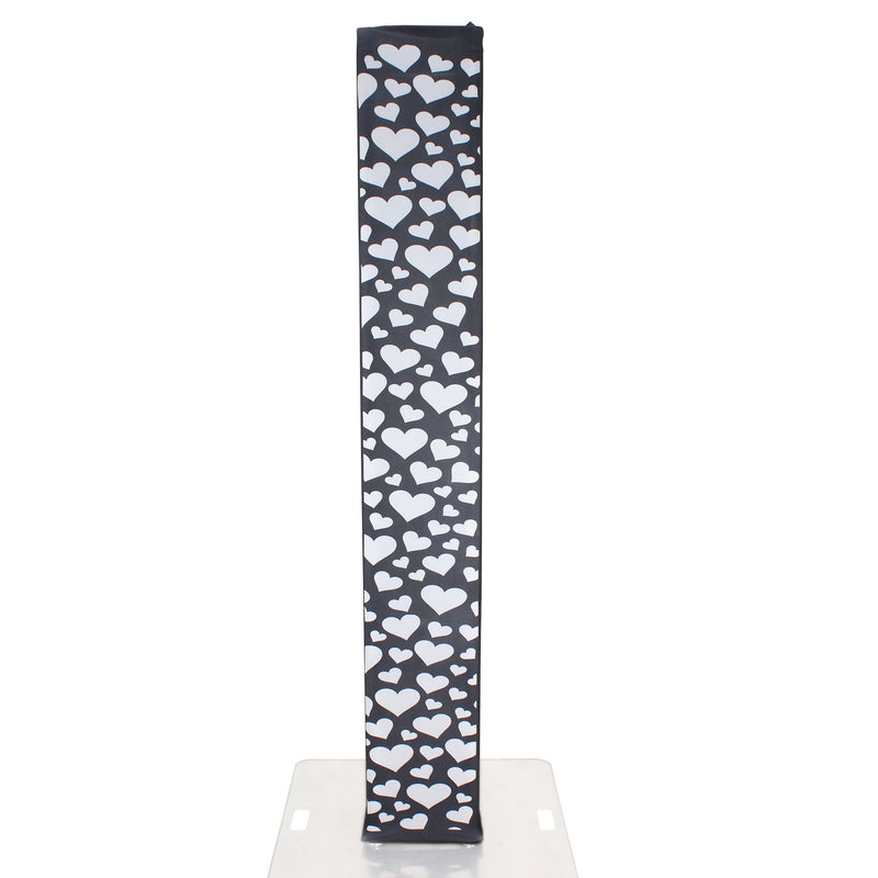 ProX XTC-SQ656HEART-B 2M Black Truss Scrim w/White Hearts