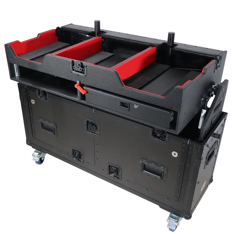 ProX XZF-CDM3K-BLK Flip-Ready Easy Retracting Hydraulic Lift Case