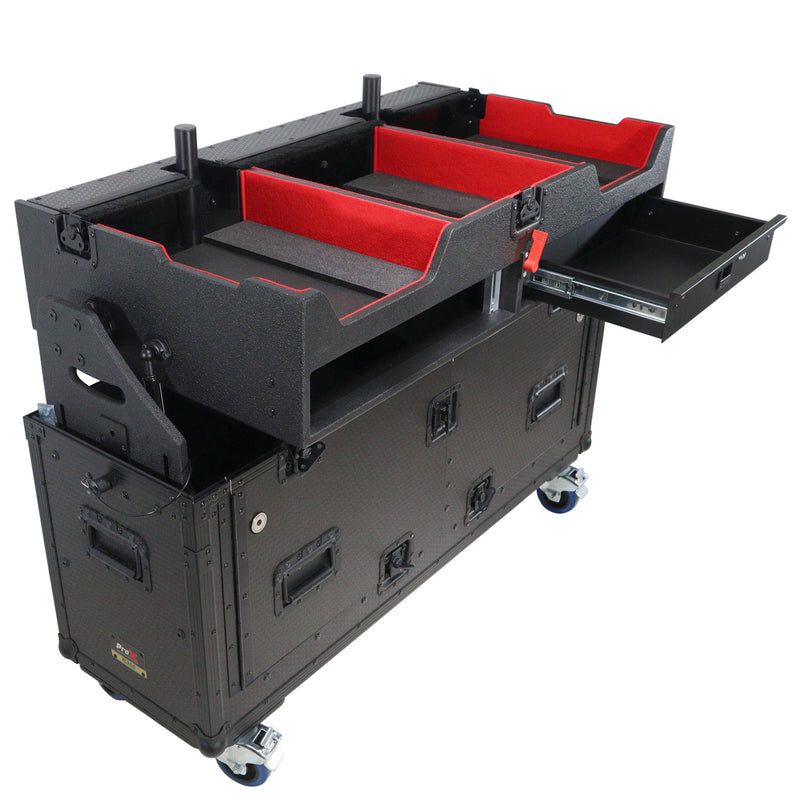 ProX XZF-CDM3K-BLK Flip-Ready Easy Retracting Hydraulic Lift Case