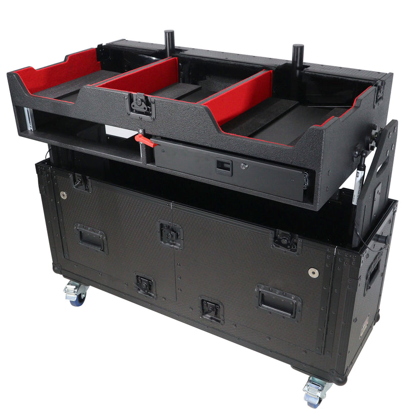 ProX XZF-CDM3K-BLK Flip-Ready Easy Retracting Hydraulic Lift Case