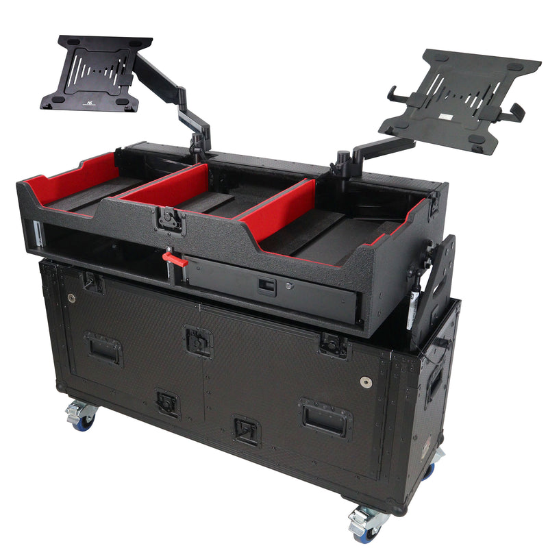ProX XZF-CDM3K-BLK Flip-Ready Easy Retracting Hydraulic Lift Case