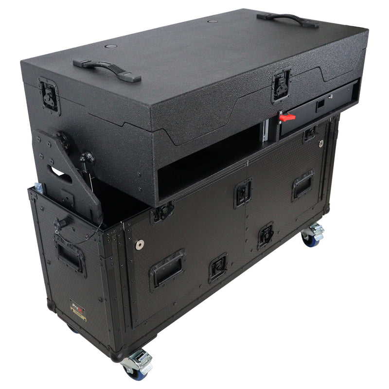 ProX XZF-CDM3K-BLK Flip-Ready Easy Retracting Hydraulic Lift Case