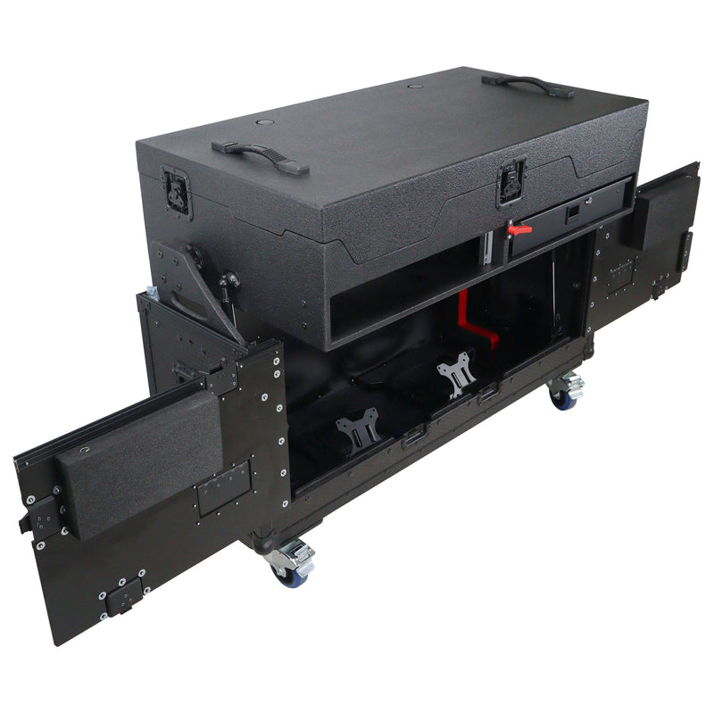 ProX XZF-CDM3K-BLK Flip-Ready Easy Retracting Hydraulic Lift Case