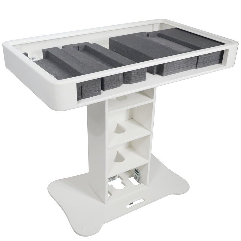 ProX XZF-DJCTW Control Tower DJ Podium for Pioneer DDJ-REV7 XDJ-XZ DDJ-1000 RANE One (White Finish)