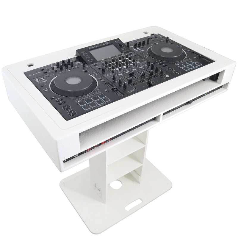ProX XZF-DJCTW2UCASE Control Tower DJ Podium 2x 1U Rack Space w/Road Cases