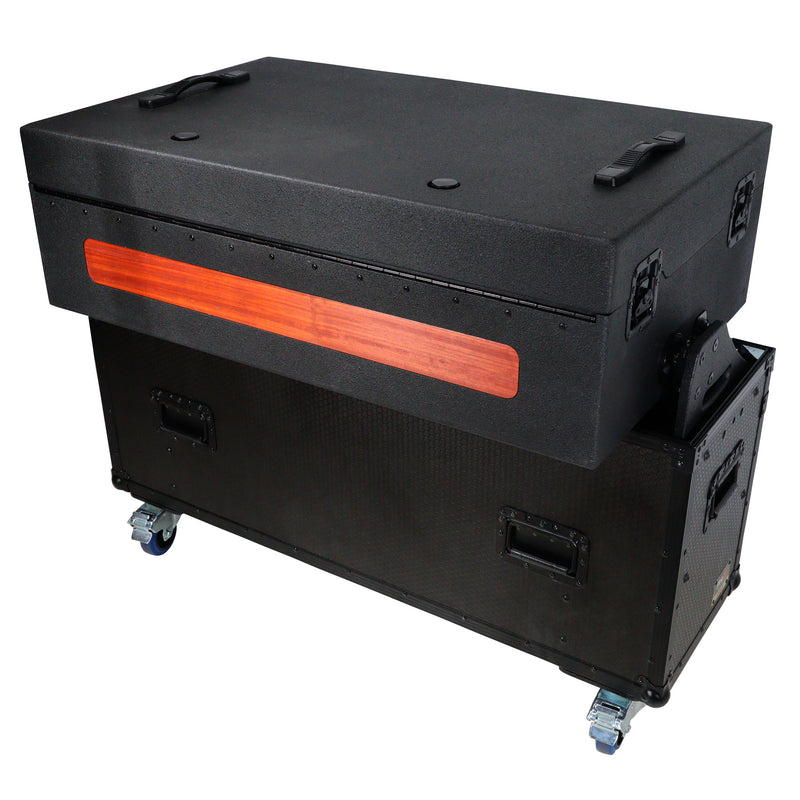 ProX XZF-DNSC6000 Flip-Ready Easy Retracting Hydraulic Lift Case for Denon DJ SC 6000 PRIME and X1850 PRIME