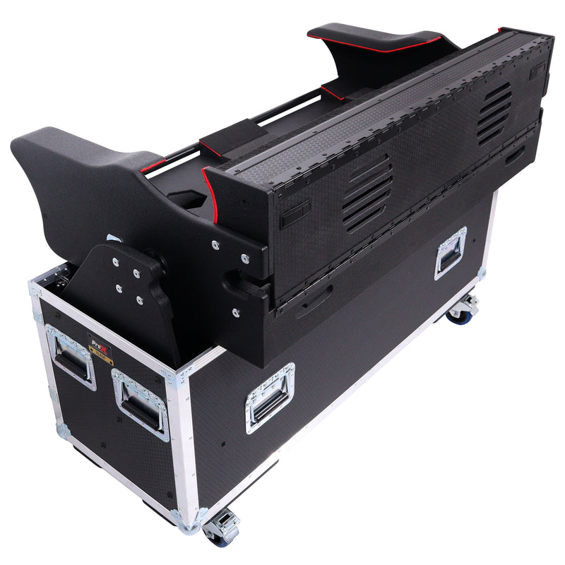 ProX XZF-MID-PRO2 For MIDAS PRO2 Flip-Ready Hydraulic Console Easy Retracting Lifting 1U Rack Space Case by ZCASE