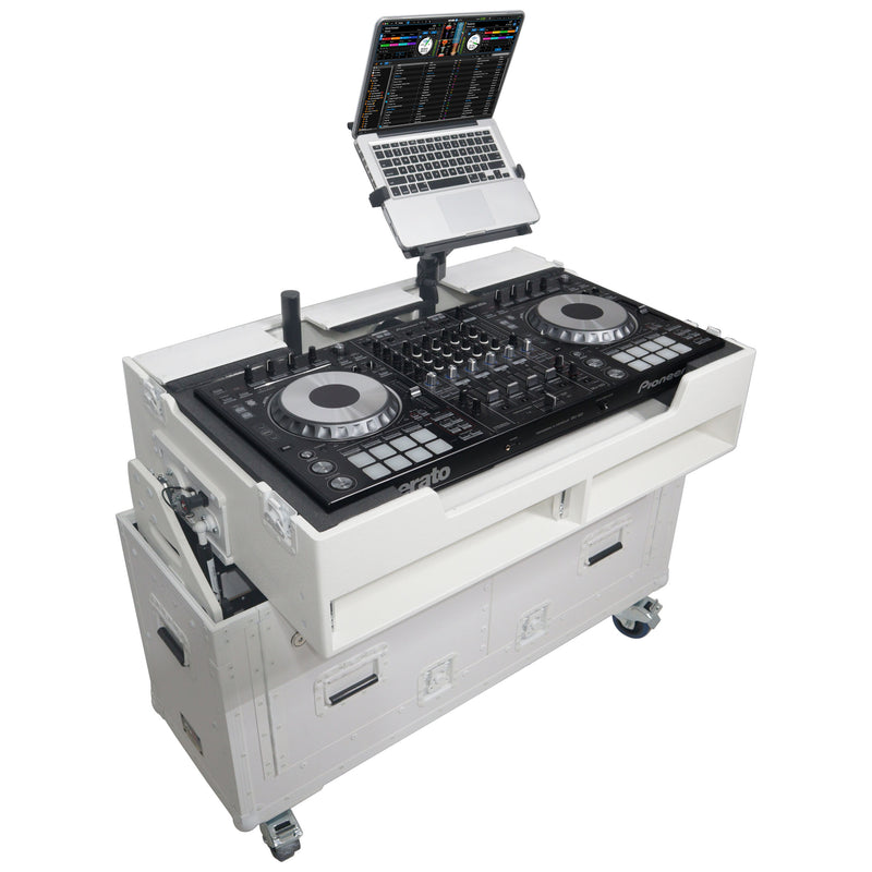 ProX XZF-UCXX Flip-Ready Easy Retracting Hydraulic Lift Case (White)