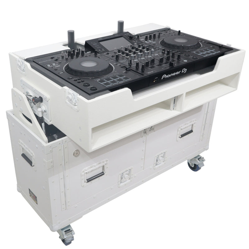 ProX XZF-UCXX Flip-Ready Easy Retracting Hydraulic Lift Case (White)