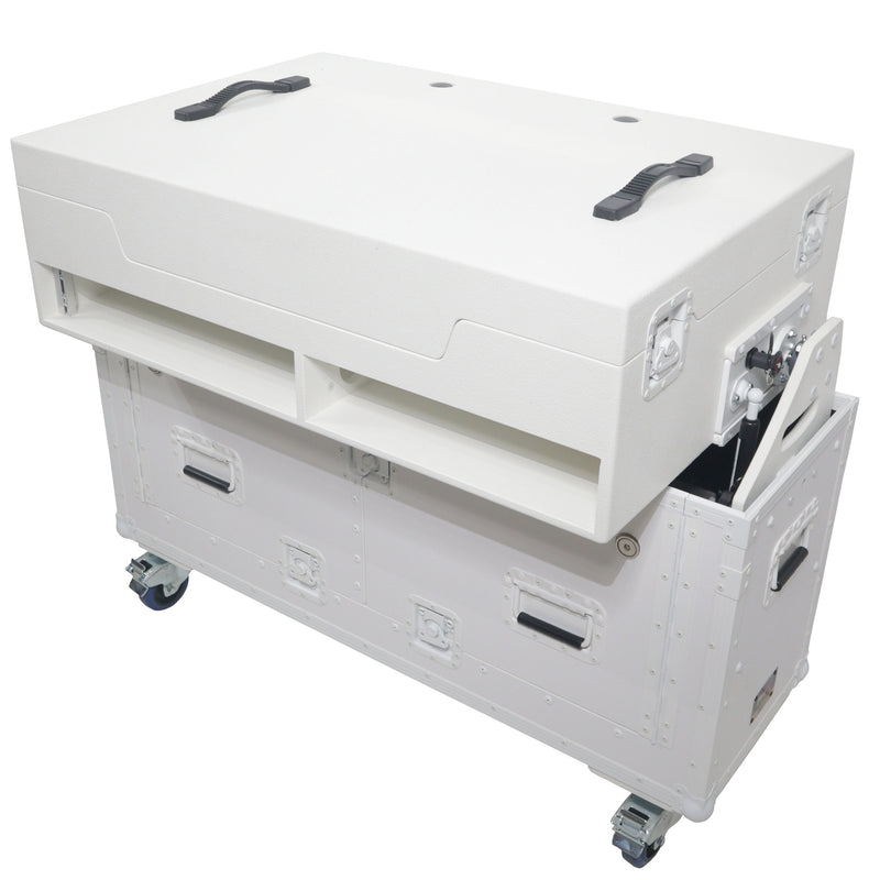ProX XZF-UCXX Flip-Ready Easy Retracting Hydraulic Lift Case (White)