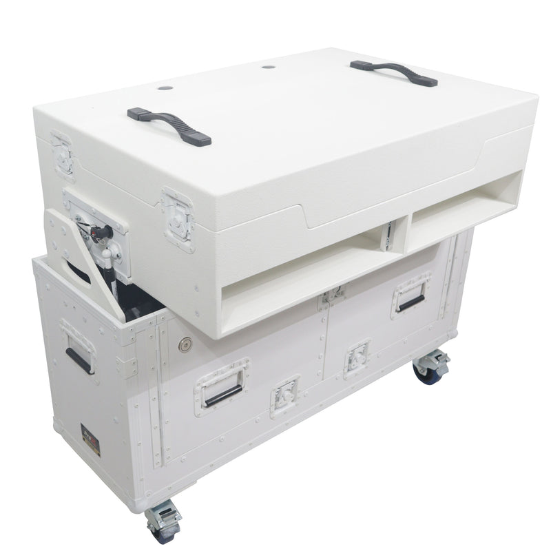 ProX XZF-UCXX Flip-Ready Easy Retracting Hydraulic Lift Case (White)