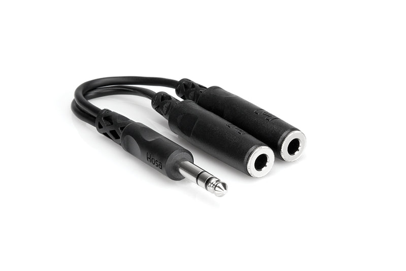 Hosa YPP-118 1/4 in TRS to dual 1/4 in TRSF - Red One Music
