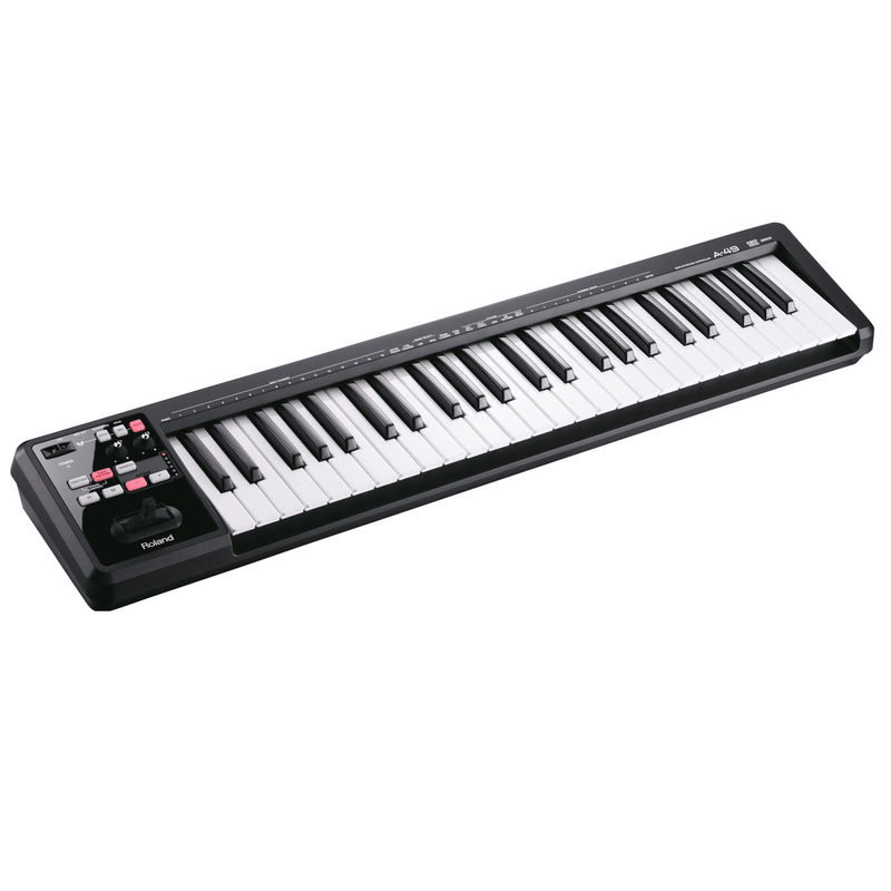 Roland A-49 Black Midi Keyboard Controller - Red One Music