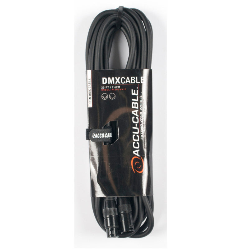 American DJ AC5PDMX25 25-foot, 5-pin DMX Cable - Red One Music