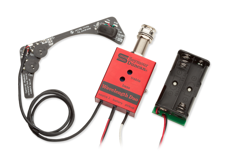 Seymour Duncan 12511-25B Wavelength Duo Pickup + Préampli et micro pour guitare acoustique