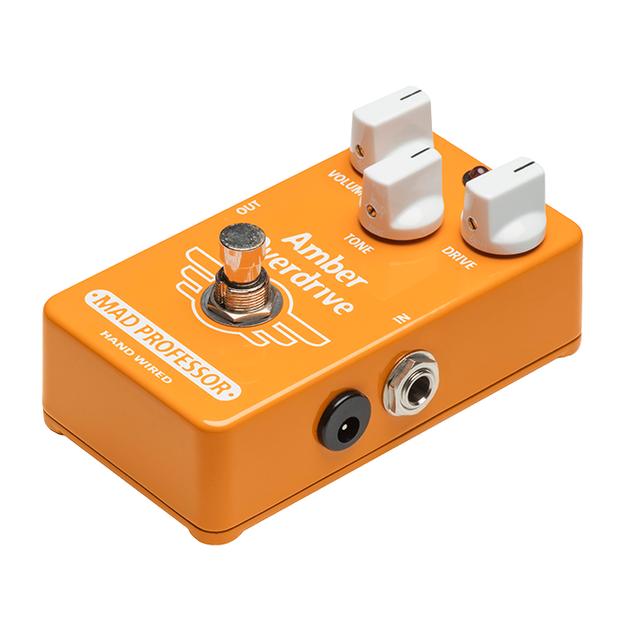 Professeur fou Amber Overdrive Guitar Effets pédale - Terre à main