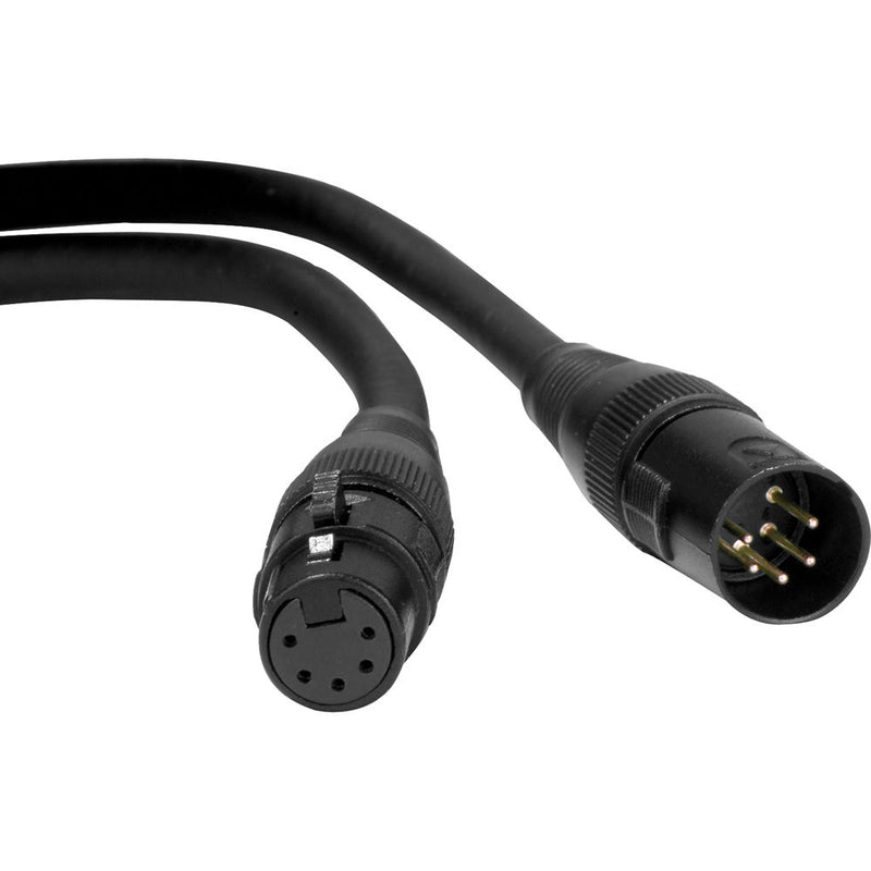 ADJ Accu-Cable AC5PDMX5  5-Pin DMX Cable 5 FT - Red One Music