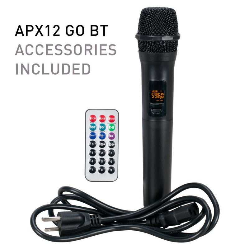 American DJ APX12-GO-BT 200W 12" 2-Way Battery Powered Active Bluetooth Loudspeaker