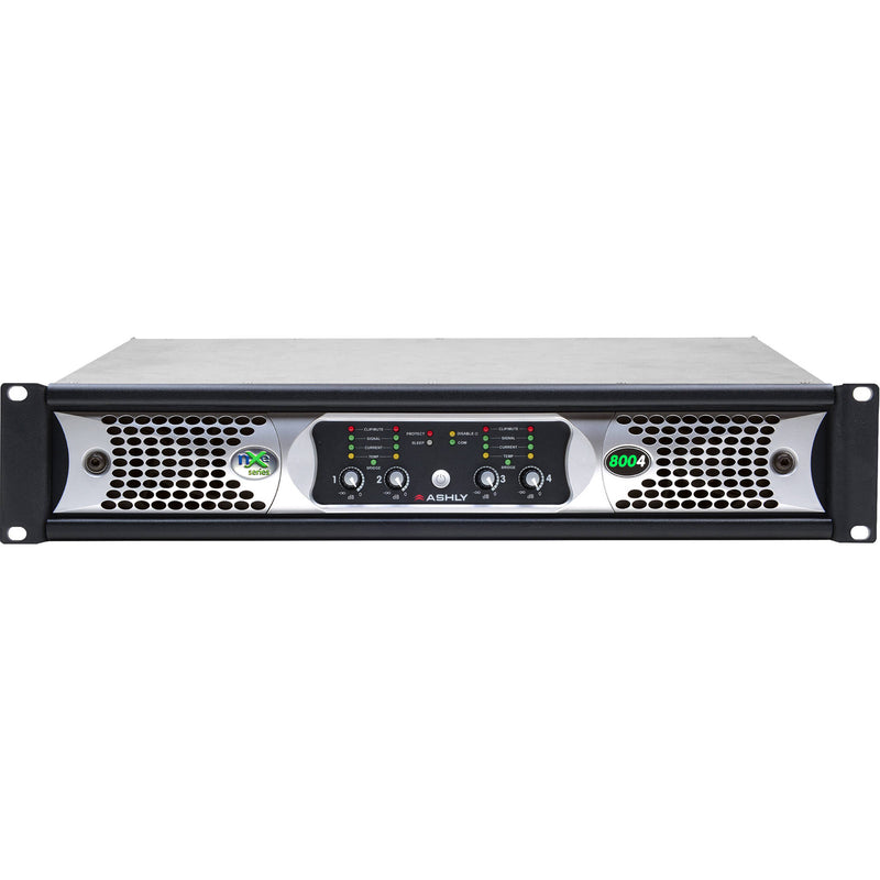 Ashly NXE8004BD NXE Series 4-Channel Networkable Multi-Mode Power Amplifier with OPDAC4 & OPDante Cards