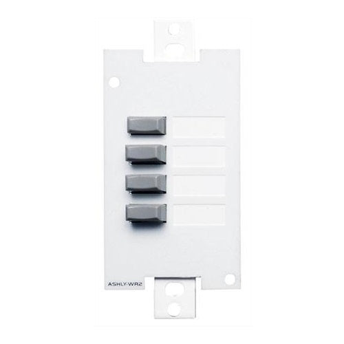 Ashly Wr-2 4-Position Push button Select Wall Remote (Decora Style) - Red One Music