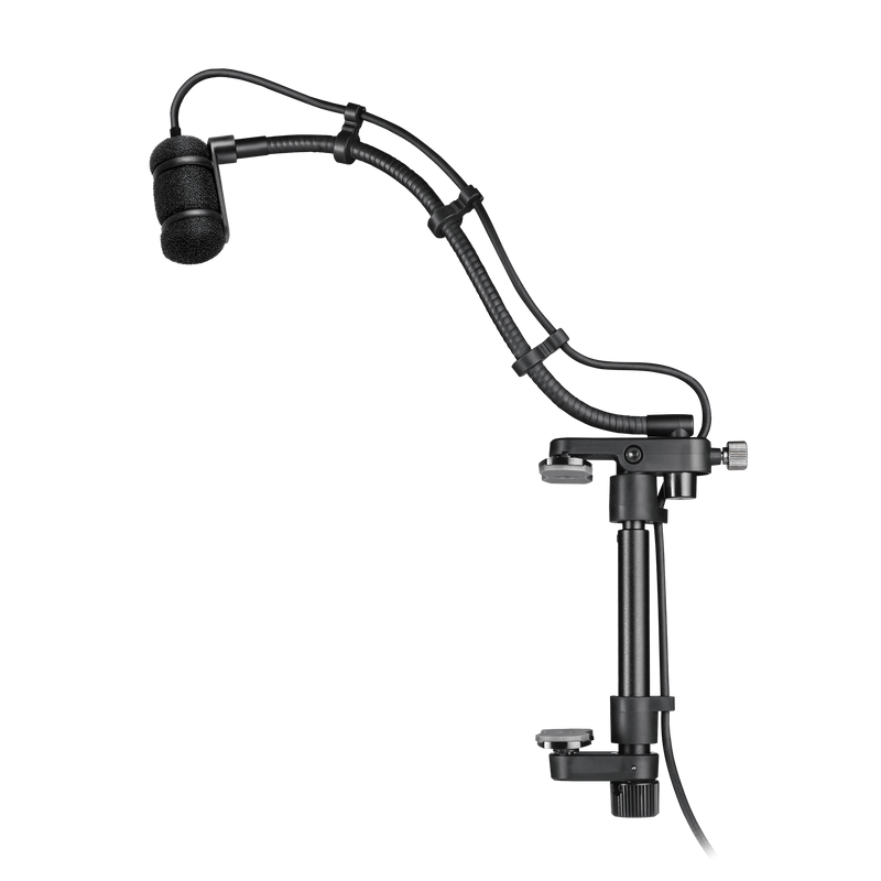 Audio-Technica ATM350GL Microphone pour instrument à condensateur cardioïde avec système de montage pour guitare - Long