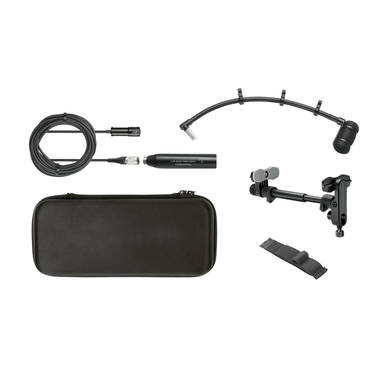 Audio-Technica ATM350GL Microphone pour instrument à condensateur cardioïde avec système de montage pour guitare - Long