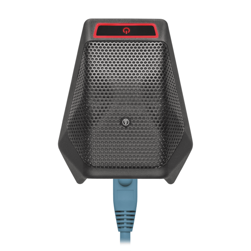 Audio-Technica ATND971A Microphone de surface à condensateur cardioïde avec sortie réseau Dante™