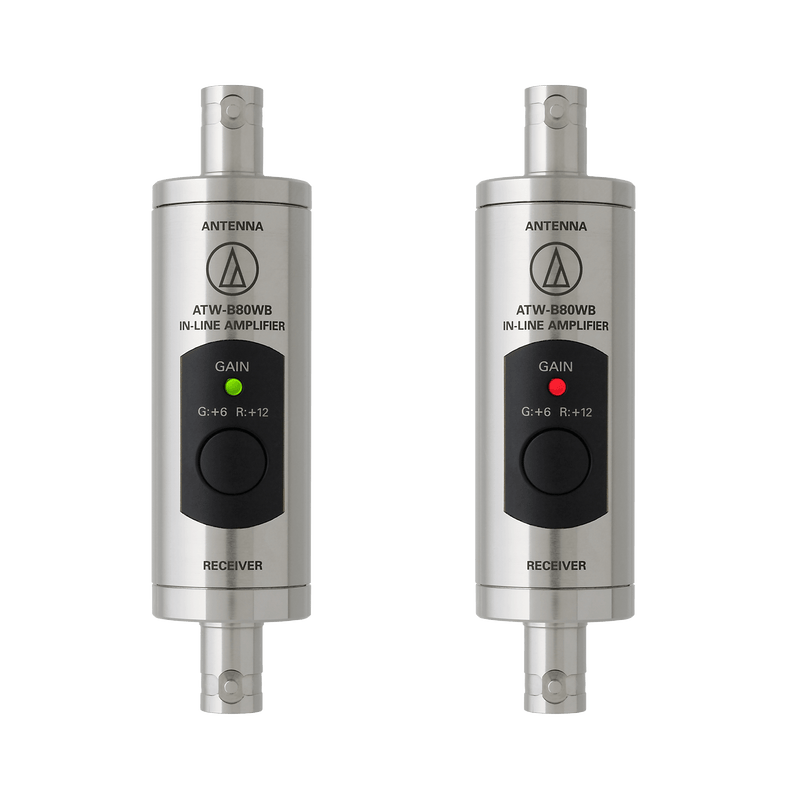 Audio-Technica ATW-B80WB Amplificateurs d'antenne en ligne UHF large bande - Paire, 470-990 MHz