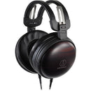 Audio-Technica ATH-AWKT Casque audiophile dynamique fermé en bois - Ébène rayé