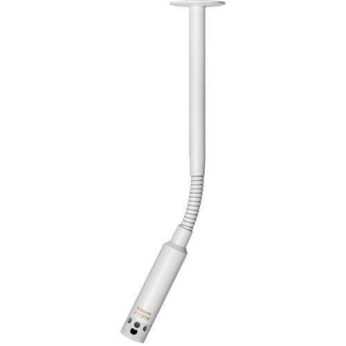 Audix M40W6HC Miniature High-Output Hypercardioid Ceiling Microphone w/ 6" Gooseneck - White