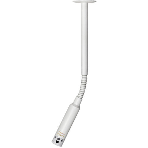 Audix M40W6S Miniature High-Output Supercardioid Ceiling Microphone w/ 6" Gooseneck - White