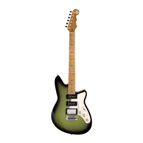 Reverend SIX GUN HPP Electric Guitar (Avocado Burst)