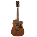 Ibanez AW5412CEOPN - Guitare électrique acoustique Dreadnought 12 cordes à pan coupé unique - Pores ouverts