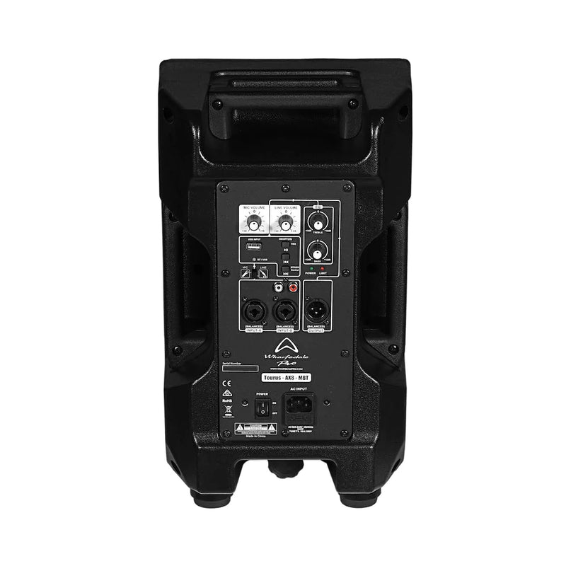 Wharfedale Pro Tourus-AX8-MBT 2-Way 500W Active Speaker with Bluetooth & USB - 8"
