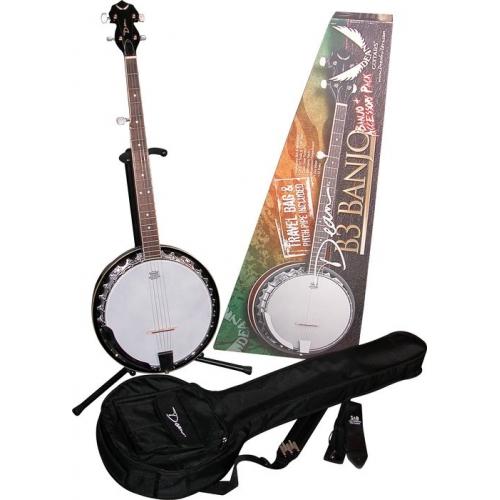 Dean B3 Pk Banjo With Gigbag Strap Amp Pitch Pipe - Red One Music