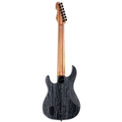 ESP LTD SN-1007HT Baritone Electric Guitar (Black Blast)