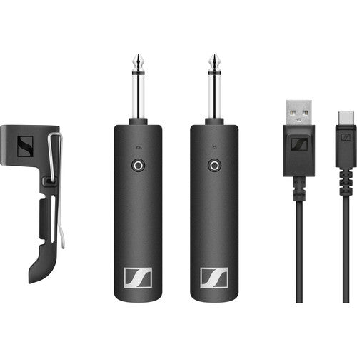 Sennheiser Xsw-D Instrument Base Set - Digital Wireless Guitar System With 1/4" Plug-On Instrument Receiver (2.4 Ghz) - Red One Music