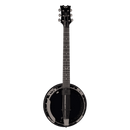 Dean Bw6E Bc Backwoods 6 Banjo Wpickup Black Chrome - Red One Music