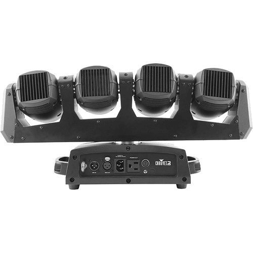 Chauvet Intimidator Wave 360 Stunning Moving Light Array With 4 Independently Controlled Heads On A Rotating Base - Red One Music